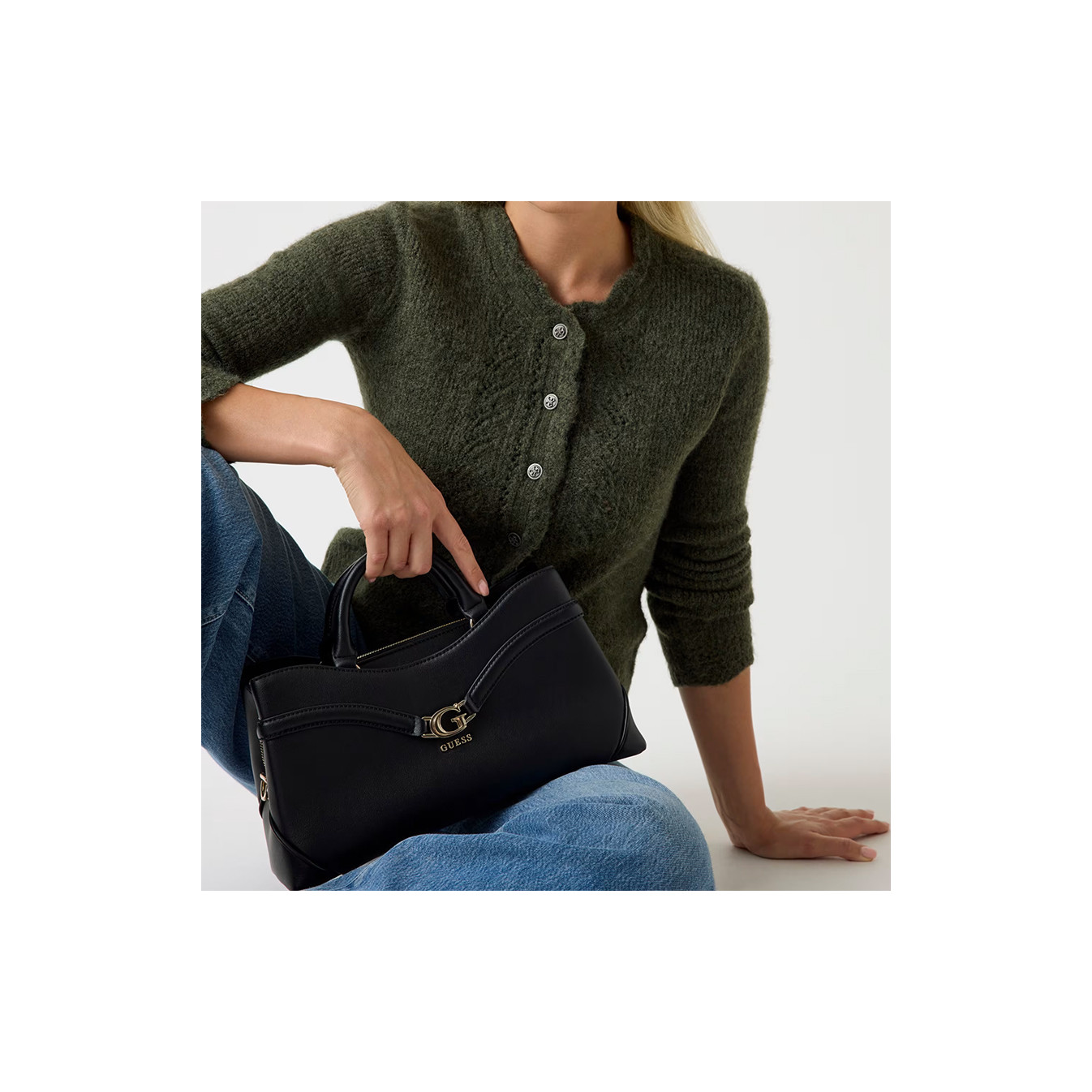 Guess Dea Sac A Main Baguette Black