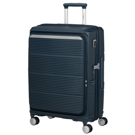 Samsonite Paralux Valise 4 Roues Extensible 67 Cm Midnight Navy côté