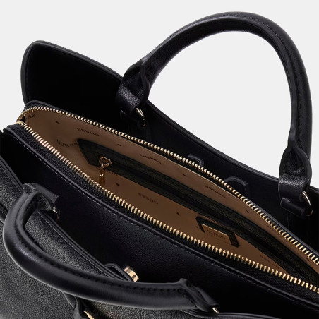 Guess Dea Sac A Main Baguette CLO Coal Logo ouvert