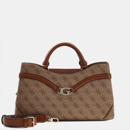 Guess Dea Handbag Baguette LTL Latte Logo