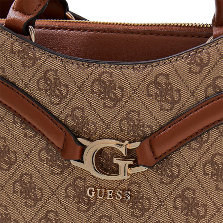 Guess Dea Sac A Main Baguette LTL Latte Logo details