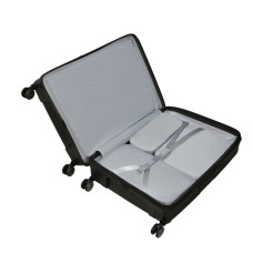 Samsonite Paralux Valise 4 Roues Extensible 75 Cm Black ouvert