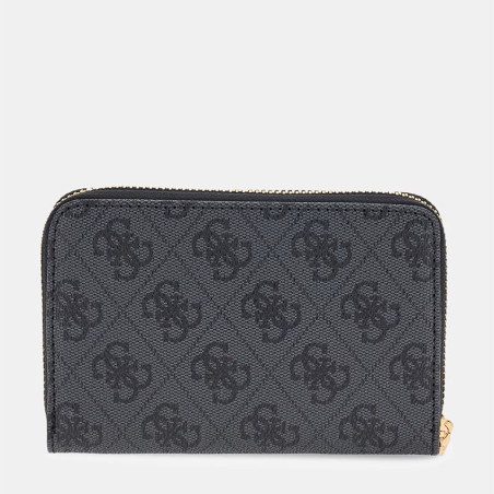 Guess Dea Portefeuille Zippé Logo 4G CLO Coal Logo dos