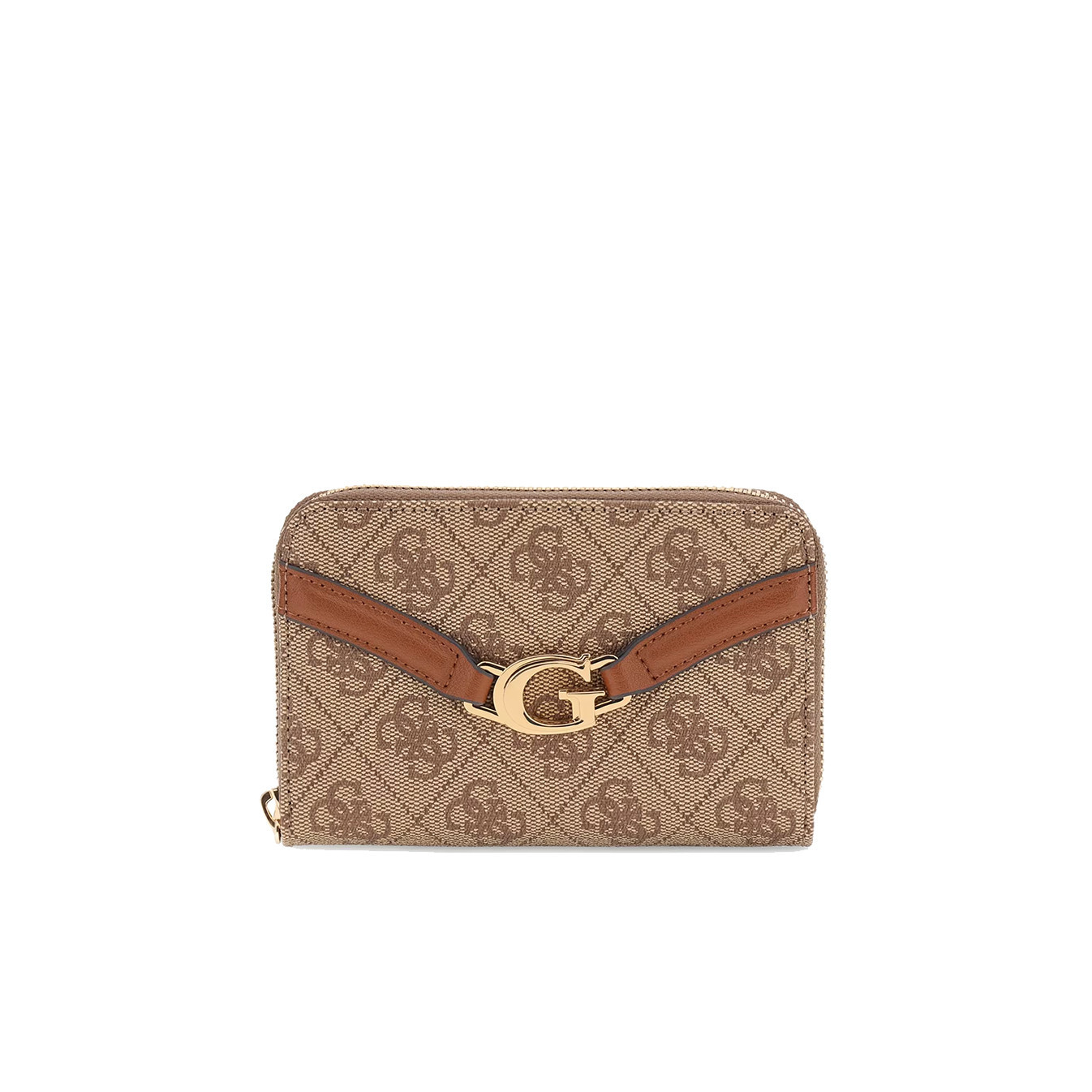 Guess Dea Zippered Wallet Logo 4G LTL Latte Logo