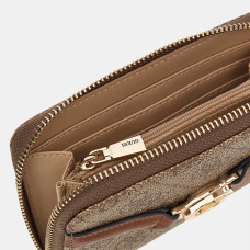 Guess Dea Zippered Wallet Logo 4G LTL Latte Logo