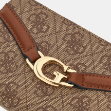 Guess Dea Zippered Wallet Logo 4G LTL Latte Logo