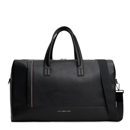Tommy Hilfiger Th Central Grainy Effect Duffle Bag Black