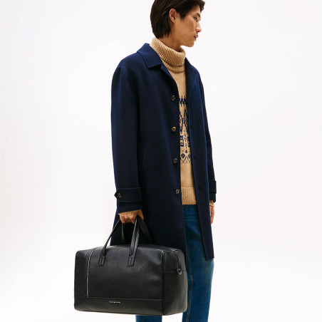 Tommy Hilfiger Th Central Grainy Effect Duffle Bag Black