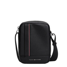 Tommy Hilfiger TH Central Messenger Bag Grainy Effect BDS Black