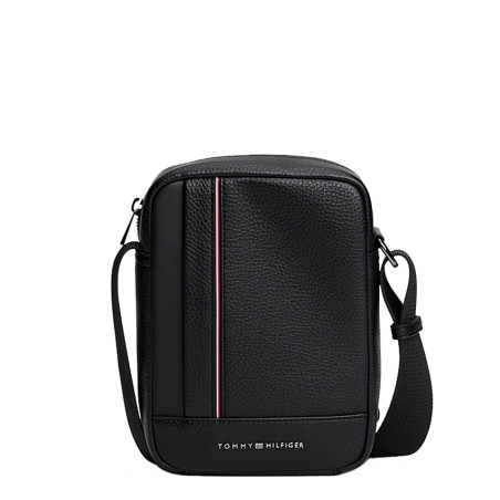 Tommy Hilfiger TH Central Sac Reporter Effet Grainé BDS Black