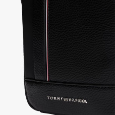 Tommy Hilfiger TH Central Messenger Bag Grainy Effect BDS Black