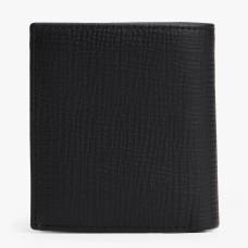 Tommy Hilfiger TH Flag Saffiano Leather 3-Section Wallet BDS Black