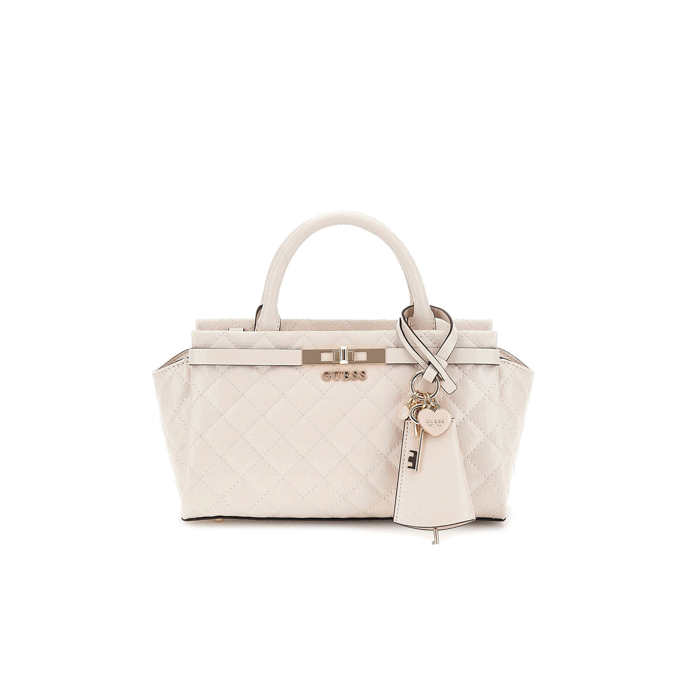 Guess Idra Clutch with Quilted Design and 4G Stone Logo