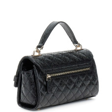 Guess Idra Mini Handbag Quilted With Logo 4G Black