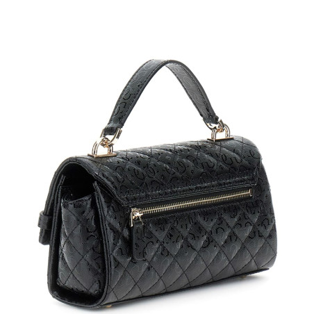 Guess Idra Mini Handbag Quilted With Logo 4G Black