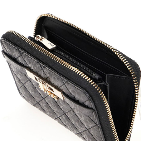 Guess Idra Zip Wallet Black