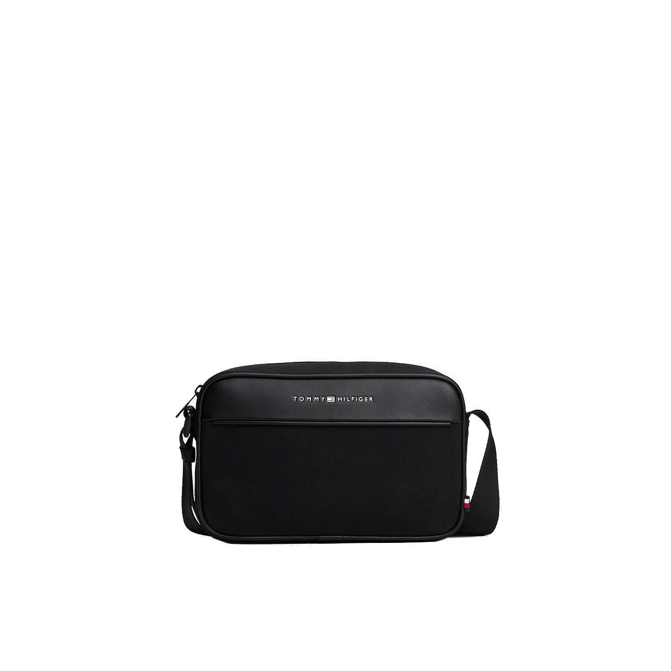 Tommy Hilfiger TH Foundation Sacoche Pour Homme Multitexture BDS Black