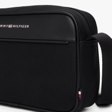 Tommy Hilfiger TH Foundation Men's Multitexture Satchel BDS Black