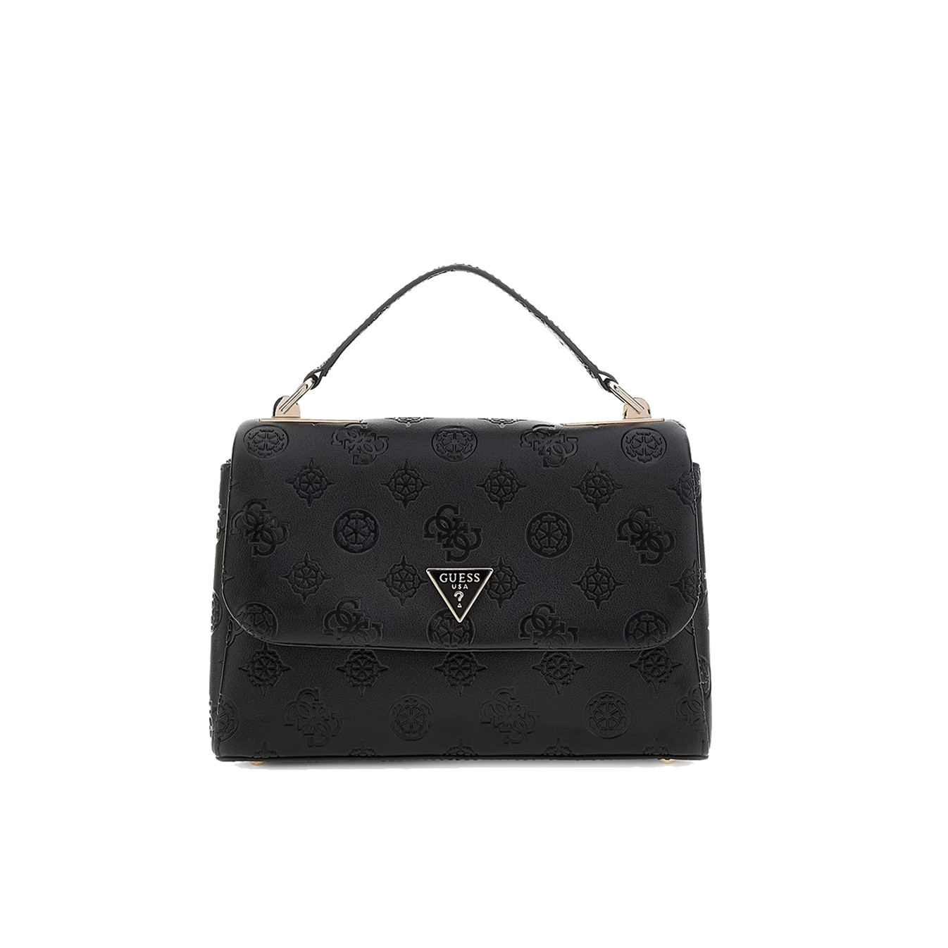 Guess Tisha Logo 4G BLO Black Handbag