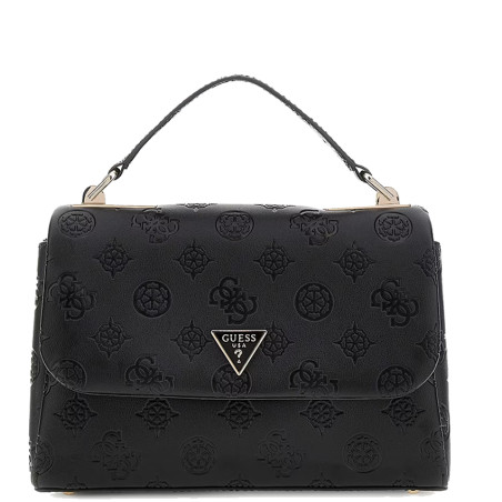 Guess Tisha Logo 4G BLO Black Handbag