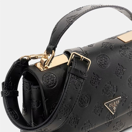 Guess Tisha Logo 4G BLO Black Handbag