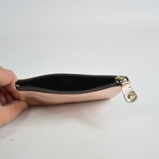 Soruka Josephine Compact Coin Purse Rose Gold Leather