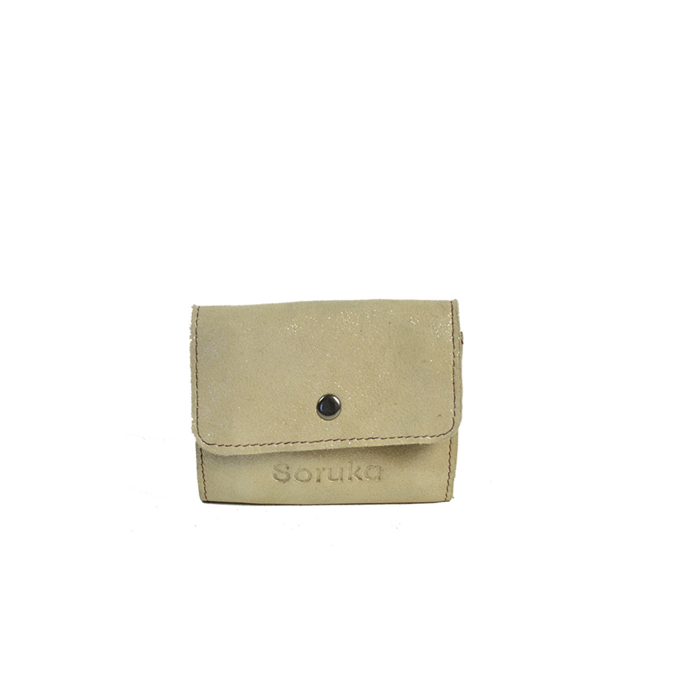 Soruka Piper Coin Purse Leather Cream Pearl