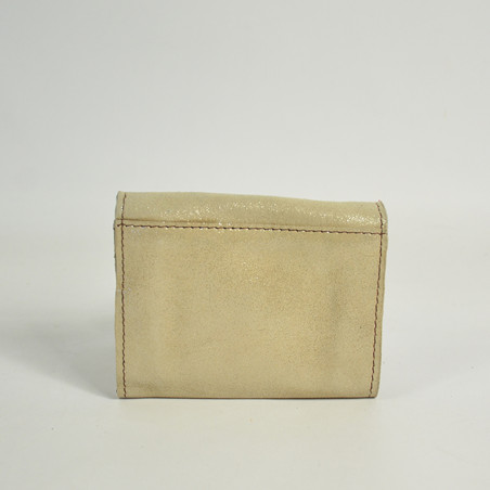 Soruka Piper Coin Purse Leather Cream Pearl