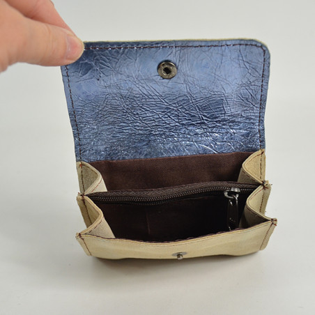 Soruka Piper Coin Purse Leather Cream Pearl