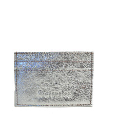 Soruka Junes Compact Card Holder Silver Leather