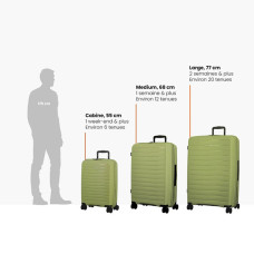 Jump Striper 55cm 4-Wheel Expandable Carry-On Bag
