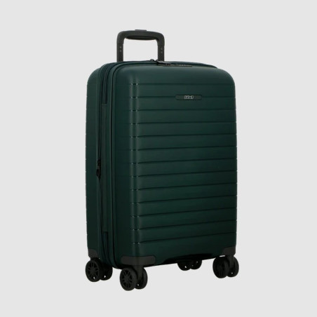 Jump Striper Valise 55cm 4 Roues Extensible Vert Sapin profil