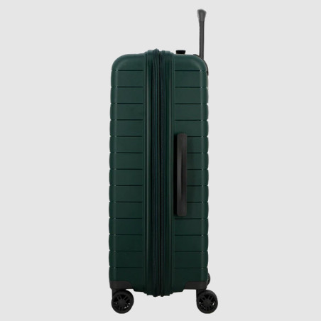 Jump Striper Valise 77cm 4 Roues Extensible Vert Sapin profil