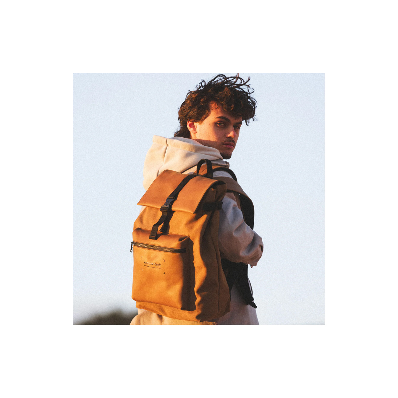 Ateliers Foures Aristote Flap Backpack R445 Desert