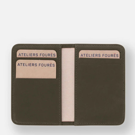 Ateliers Fourès Baroudeuse Card Holder Astrée B18X Khaki