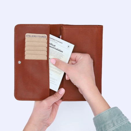 Ateliers Fourès Baroudeuse All-in-One Wallet with Flap Néréïdes B84...