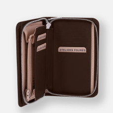 Ateliers Fourès Calista Perséphone Wallet H58 Coffee