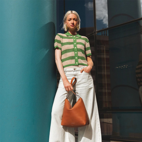 Ateliers Fourès Iliade Zippered Bucket Bag I426 Fawn