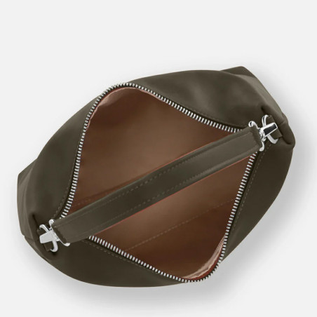 Ateliers Fourès Iliade Zippered Bucket Bag I426 Khaki