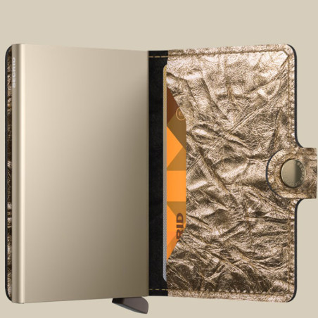 Secrid Miniwallet Crunch Card Holder Gold