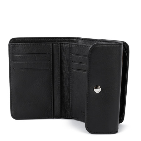 Lancaster Soft PM Back-to-Back Wallet 176-002 Black