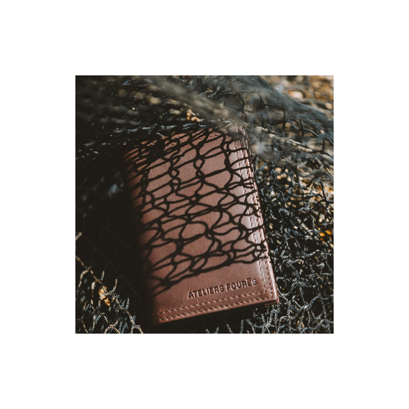Ateliers Fourès Platon Mini Wallet H21 Coffee