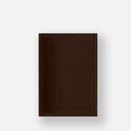 Ateliers Fourès Platon Mini Wallet H21 Coffee
