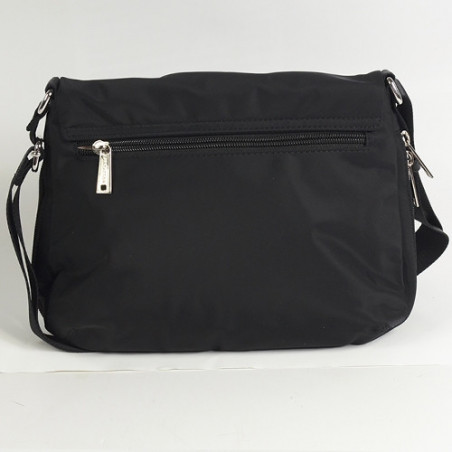 Lancaster Basic Pompon Sac Porté Epaule 514-91 Noir dos
