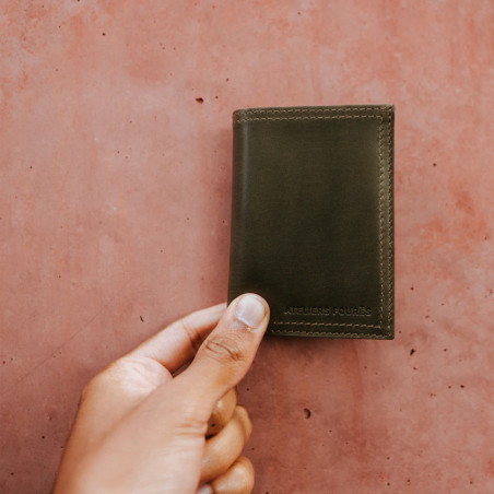 Ateliers Fourès Platon Mini Portefeuille Maquis fond