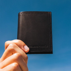 Ateliers Fourès Platon Mini Portefeuille Noir fond