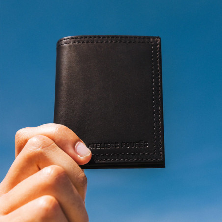 Ateliers Fourès Platon Mini Wallet H21 Black