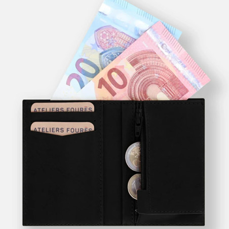 Ateliers Fourès Platon Mini Wallet H21 Black