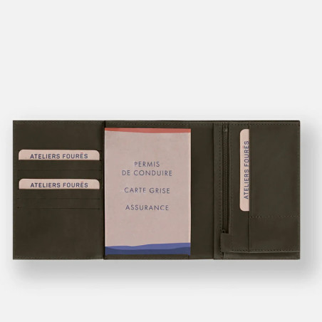 Ateliers Fourès Platon Grand Wallet H66 Maquis