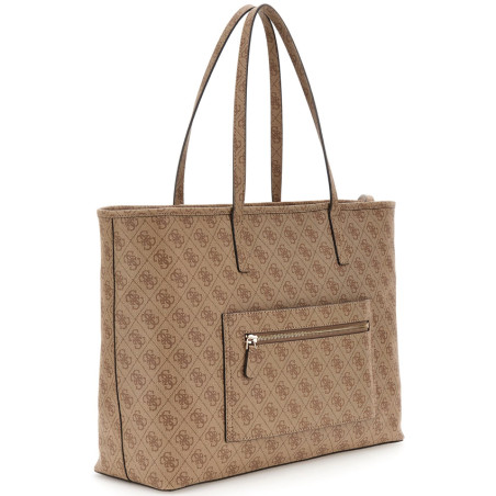 Guess Power Play II Shopping Bag and Pouch 2-in-1 Ltl Latte Logo